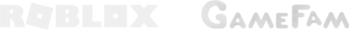 roblox logo and gamefam logo