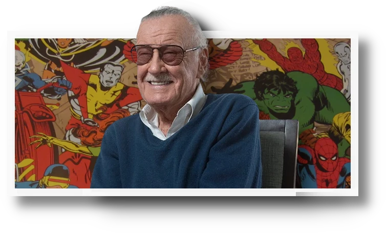 stan lee in a comic panel