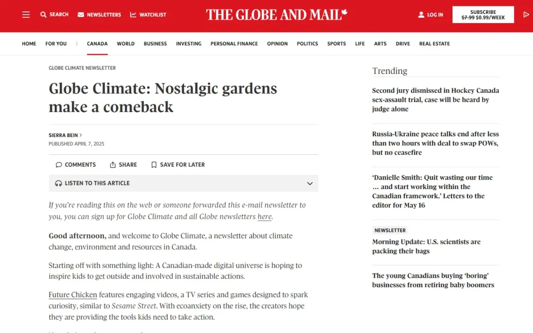 Globe Climate: Nostalgic gardens make a comeback