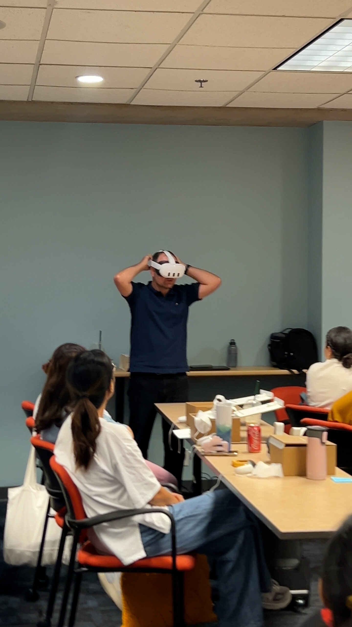 Langara Classroom Education with Visual Reality Goggles
